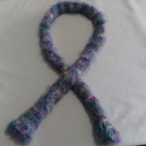 Handmade Scarf. Multi-colored. 44"x3"